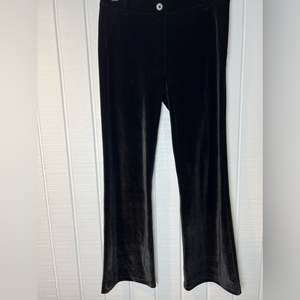 Betabrand Velvet Wider Leg Pants Women’s Med Petite‎ Black